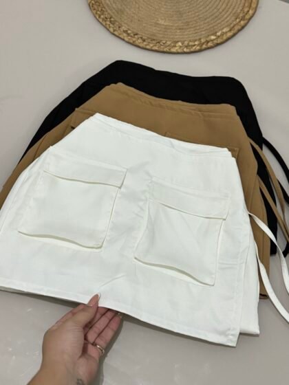 SHORT SAIA MERLIM EM ALFAIATARIA COM ZÍPER LATERAL – Imagem 4 [nsid:874658354]