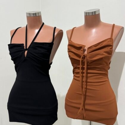 VESTIDO PENÉLOPE EM MALHA ESCUBA COM REGULAGEM NAS ALÇAS – Imagem 1 [nsid:879662058]