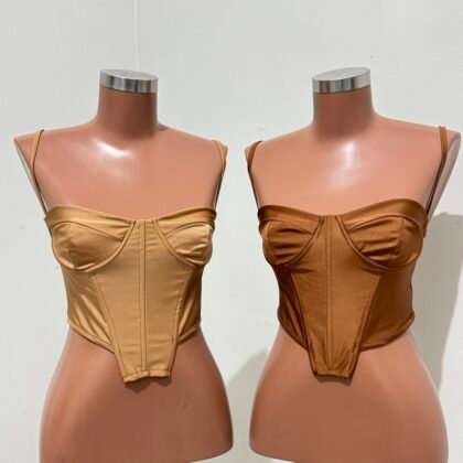 CORSELET EM POLIAMIDA TEXTURIZADA COM BARBATANAS, ARO DE SUSTENTAÇÃO E REGULAGEM NA ALÇA – Imagem 1 [nsid:879693377]