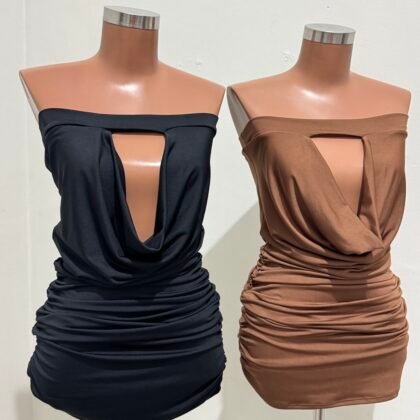 VESTIDO MIA EM MALHA SUPLEX COM DRAPEADO LATERAL – Imagem 1 [nsid:885331332]