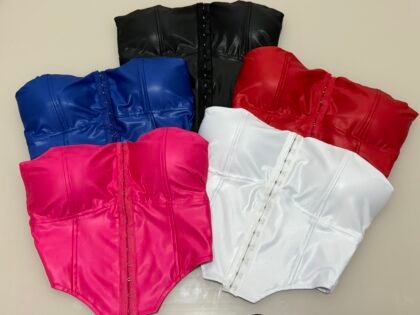 CORSELET EM CIRRÊ ACETINADO COM COLCHETES E BOJO – Imagem 1 [nsid:757999555]