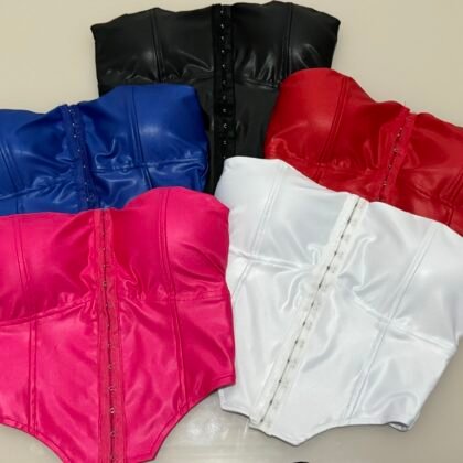 CORSELET EM CIRRÊ ACETINADO COM COLCHETES E BOJO – Imagem 1 [nsid:757999555]