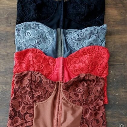 CORSELET RENDA GRIPPIE COM COLCHETES – Imagem 1 [nsid:659300458]