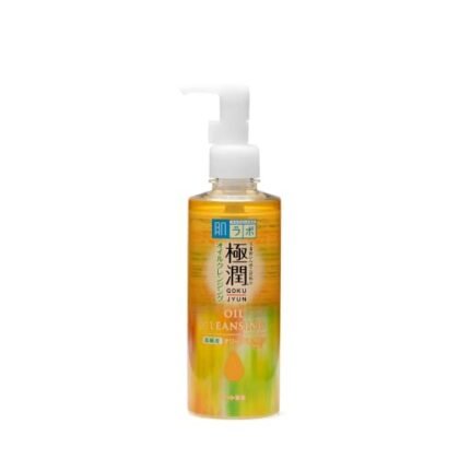 Aqui estão algumas opções de texto ALT, variando em detalhe: **Opção 1 (Simples e direta):** `Oil Cleansing Hada Labo` **Opção 2 (Um pouco mais descritiva):** `Oil Cleansing Hada Labo - Removedor de maquiagem a óleo` **Opção 3 (Mais detalhada, focando nos benefícios):** `Oil Cleansing Hada Labo: Óleo de limpeza facial com ácido hialurônico para remover a maquiagem e hidratar a pele.` **Opção 4 (Focando na marca e tipo de produto):** `Hada Labo Gokujyun Oil Cleansing - Óleo removedor de maquiagem` **Qual escolher?** * **Se o contexto já deixar claro que é um produto de limpeza facial, a opção 1 ou 2 são suficientes.** * **Se o contexto for mais geral, ou se quiser destacar os benefícios do produto, a opção 3 ou 4 são melhores.** * **Se o SEO for importante, inclua palavras-chave relevantes, mas evite "keyword stuffing".** A escolha final depende do contexto em que a imagem está sendo usada e do objetivo que você deseja alcançar com o texto ALT. Em geral, eu recomendaria a **Opção 3** para uma boa combinação de informações relevantes e foco nos benefícios.