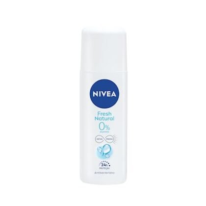 Aqui estão algumas opções de texto ALT usando "NIVEA Fresh", com diferentes níveis de detalhe: * **Curto e direto:** NIVEA Fresh * **Mais descritivo:** NIVEA Fresh Desodorante Spray * **Contexto adicional (se a imagem mostrar o produto em uso):** NIVEA Fresh, sensação de frescor natural.