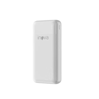 Aqui estão algumas opções de texto ALT para a imagem, usando "Power Bank 20000mAh", variando em nível de detalhe: * **Opção 1 (Mais Simples):** Power Bank 20000mAh * **Opção 2 (Adiciona Descrição Visual):** Power Bank 20000mAh branco, carregador portátil. * **Opção 3 (Inclui Características Principais):** Power Bank 20000mAh com carga rápida para dispositivos móveis. * **Opção 4 (Mais Detalhada - Se relevante para a imagem):** Power Bank 20000mAh branco com múltiplas portas USB e Type-C, ideal para carregar dispositivos iOS e Android. A melhor opção depende do contexto da imagem e do quão descritivo você precisa ser. Se a imagem mostra detalhes como as portas ou a cor, inclua-os no texto ALT. Se for apenas uma imagem genérica de um power bank, a opção mais simples pode ser suficiente.