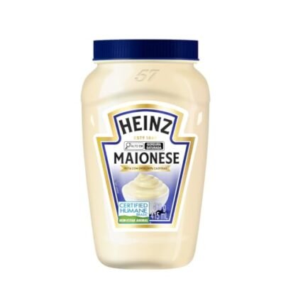 Aqui estão algumas opções de texto ALT para a imagem, utilizando "Maionese Heinz", cada uma com um foco diferente: * **Opção 1 (Simples e Direta):** Maionese Heinz Tradicional em embalagem de 400g. * **Opção 2 (Destacando a Marca):** Maionese Heinz, a maionese tradicional da Heinz. * **Opção 3 (Focando no Tamanho):** Maionese Heinz: embalagem de 400g, tamanho ideal para a família. * **Opção 4 (Com Objetivo):** Maionese Heinz, perfeita para seus sanduíches e receitas. A escolha da melhor opção depende do contexto em que a imagem está sendo usada. Se o objetivo é simplesmente identificar o produto, a Opção 1 é suficiente. Se a marca é importante, a Opção 2 é melhor. Se o tamanho é relevante, use a Opção 3. E se você quiser incentivar o uso, a Opção 4 é uma boa escolha.