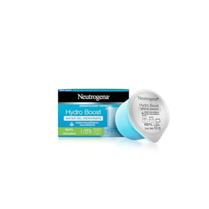 Aqui estão algumas opções de texto ALT para a imagem, considerando diferentes níveis de detalhe e foco: **Opção 1 (Mais simples e direta):** `Hydro Boost Refil` **Opção 2 (Um pouco mais descritiva):** `Refil do hidratante facial Neutrogena Hydro Boost Water Gel - Hydro Boost Refil` **Opção 3 (Considerando a necessidade de acessibilidade):** `Hydro Boost Refil do hidratante facial em gel da Neutrogena` **Opção 4 (Se a imagem mostrar o produto fora da embalagem):** `Hydro Boost Refil do hidratante facial em gel azul claro da Neutrogena` **Qual escolher?** A escolha depende do contexto da imagem e do quão detalhado você precisa ser. * **Opção 1** é boa se o contexto já deixa claro que se trata de um refil de um hidratante Neutrogena. * **Opção 2** e **Opção 3** são mais completas e recomendadas na maioria dos casos. * **Opção 4** é útil se a imagem foca na textura ou cor do produto em si. Lembre-se que o objetivo do texto ALT é descrever a imagem para pessoas que não podem vê-la.