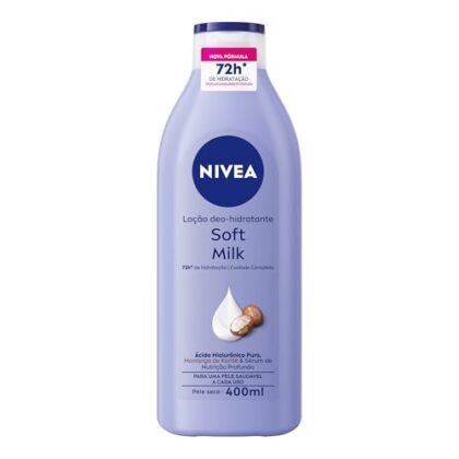 Aqui estão algumas opções de texto ALT para a imagem do produto NIVEA Soft Milk, com diferentes níveis de detalhe: **Opção 1 (Mais simples):** `NIVEA Soft Milk: Loção hidratante para pele seca.` **Opção 2 (Um pouco mais detalhada):** `Loção hidratante NIVEA Soft Milk para pele seca, 400ml.` **Opção 3 (Incluindo benefícios):** `NIVEA Soft Milk: Loção hidratante para pele seca, com hidratação por 48 horas e textura leve.` **Opção 4 (Foco na marca e produto):** `NIVEA Soft Milk: Loção hidratante desodorante para pele seca, da NIVEA.` **Opção 5 (Mais descritiva, ideal se a imagem mostra a embalagem):** `Embalagem da loção hidratante NIVEA Soft Milk, 400ml. Hidratação para pele seca.` **Qual escolher?** A melhor opção depende do contexto da imagem e do seu objetivo. * Se a imagem é simplesmente um ícone ou parte de um banner pequeno, a opção 1 ou 2 podem ser suficientes. * Se a imagem é maior e mostra o produto em detalhes, a opção 3, 4 ou 5 podem ser mais apropriadas. * Se o foco é destacar a marca NIVEA, inclua o nome da marca no texto ALT. Lembre-se que o texto ALT deve ser conciso, informativo e relevante para a imagem. Ele deve descrever o que está na imagem para usuários com deficiência visual e também ajudar os mecanismos de busca a entenderem o conteúdo da sua página.
