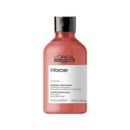 Aqui estão algumas opções de texto ALT para a imagem, utilizando "Antiquebra Inforcer", variando em detalhe e foco: **Opções:** * **Curta e direta:** Antiquebra Inforcer Shampoo L'Oréal Professionnel. * **Mais descritiva:** Shampoo Antiquebra Inforcer da L'Oréal Professionnel para cabelos fracos e quebradiços. * **Com foco nos benefícios:** Antiquebra Inforcer: Shampoo para proteger, prevenir quebras e suavizar cabelos danificados. * **Completa (incluindo marca):** L'Oréal Professionnel Antiquebra Inforcer Shampoo para cabelos frágeis e com quebra. * **Para e-commerce (ênfase na compra):** Compre Antiquebra Inforcer Shampoo L'Oréal Professionnel 300ml online. A escolha ideal dependerá do contexto em que a imagem está sendo usada e do objetivo do texto ALT. Se o objetivo é simplesmente identificar o produto, a opção mais curta é suficiente. Se o objetivo é atrair a atenção do usuário ou fornecer mais informações, as opções mais descritivas são mais adequadas.