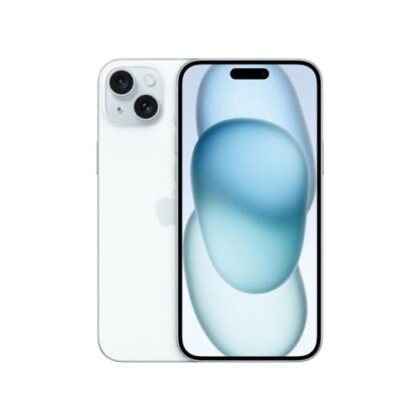 **Opções de texto ALT:** * **iPhone 15 Plus** * **iPhone 15 Plus Azul** * **Smartphone iPhone 15 Plus** **Justificativa:** * A opção mais simples e direta ("iPhone 15 Plus") é adequada se o contexto da imagem já deixa claro que se trata de um smartphone. * A opção "iPhone 15 Plus Azul" adiciona informação sobre a cor, o que pode ser relevante se a cor for um ponto importante da imagem. * "Smartphone iPhone 15 Plus" adiciona mais contexto para um usuário com deficiência visual. A escolha ideal depende do contexto em que a imagem está sendo usada.