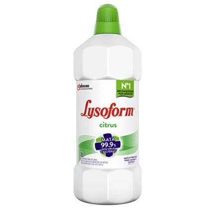 Aqui estão algumas opções de texto ALT para a imagem, usando "Lysoform Citrus", com diferentes níveis de detalhe: **Opção 1 (Simples e direta):** `Lysoform Citrus, desinfetante líquido para limpeza pesada.` **Opção 2 (Um pouco mais descritiva):** `Frasco de 1L de Lysoform Citrus, desinfetante líquido com aroma cítrico para limpeza pesada e eficiente.` **Opção 3 (Focando no benefício):** `Lysoform Citrus: a solução para limpeza pesada, desinfecção e um aroma fresco de citrus na sua casa.` **Opção 4 (Se a imagem mostrar o produto em uso):** `Lysoform Citrus sendo usado para desinfetar uma superfície, garantindo limpeza pesada e proteção.` **Qual opção escolher?** A melhor opção depende do contexto da imagem e da página. Se a imagem é apenas do frasco, a opção 2 ou 3 são boas. Se a imagem mostra o produto em uso, a opção 4 é mais adequada. Se o espaço for limitado, a opção 1 é a mais concisa. **Dica:** Ao escolher, pense em qual informação seria mais útil para alguém que não pode ver a imagem. Se a imagem se destaca pelo aroma, mencione o "aroma cítrico". Se o destaque é a limpeza pesada, foque nisso.