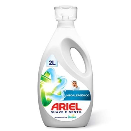 Aqui estão algumas opções de texto ALT para a imagem, considerando diferentes focos e níveis de detalhe: **Opções Curtas e Diretas:** * Ariel Suave * Lava Roupas Ariel Suave * Ariel Suave 2L **Opções Mais Descritivas:** * Frasco de 2 litros de Ariel Suave. * Embalagem de Ariel Suave e Gentil para lavar roupas. * Detergente líquido Ariel Suave para roupas delicadas. **Opções com Foco em Benefícios:** * Ariel Suave: cuidado e limpeza para suas roupas. * Ariel Suave: lave suas roupas com suavidade. * Ariel Suave, para roupas limpas e macias. **Qual escolher?** A melhor opção depende do contexto da imagem e do objetivo do site. * Se a imagem é apenas para identificar o produto, uma opção curta é suficiente. * Se a imagem faz parte de um guia de compra ou comparativo, uma opção mais descritiva pode ser melhor. * Se a imagem faz parte de uma campanha de marketing, uma opção com foco em benefícios pode ser mais eficaz. **Recomendação:** Comece com a opção mais curta e adicione detalhes se necessário, considerando o contexto. Nesse caso, eu recomendaria: **"Ariel Suave - Detergente líquido para roupas delicadas."** Essa opção é concisa, informativa e destaca o principal benefício do produto.