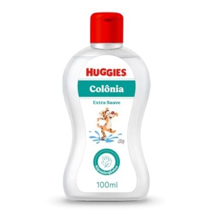 Aqui estão algumas opções de texto ALT para a imagem, usando "Colônia Huggies" e variando o nível de detalhe: **Opções mais simples:** * Colônia Huggies * Colônia Huggies para bebês **Opções mais descritivas:** * Colônia Huggies Extra Suave, frasco de 100ml * Colônia Huggies para bebês, fragrância suave. **Opções mais focadas na experiência:** * Colônia Huggies, o toque final de frescor para o seu bebê. **Qual escolher?** Depende do contexto da imagem e do que você quer enfatizar. Se a imagem mostra o frasco claramente, a opção "Colônia Huggies Extra Suave, frasco de 100ml" é uma boa escolha. Se você quer enfatizar o uso para bebês, "Colônia Huggies para bebês, fragrância suave" pode ser melhor. Se precisar de mais opções, me diga!