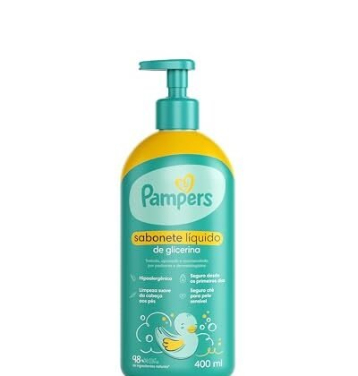 Aqui estão algumas opções de texto ALT para a imagem, considerando "Pampers Glicerina": **Opções Curtas e Diretas:** * Pampers Glicerina 400ml * Sabonete Líquido Pampers Glicerina **Opções Mais Descritivas:** * Frasco de 400ml de Sabonete Líquido Pampers Glicerina * Pampers Glicerina: Sabonete líquido suave para bebês **Opção que foca no uso:** * Pampers Glicerina para banho do bebê **Qual escolher?** A melhor opção depende do contexto em que a imagem está sendo usada. Se o foco é simplesmente identificar o produto, as opções curtas são suficientes. Se você quer dar um pouco mais de informação, as opções descritivas são melhores. Se a imagem estiver dentro de uma página com dicas de cuidados com bebês, a opção que foca no uso pode ser mais relevante.