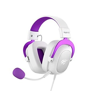 Aqui estão algumas opções de texto ALT para a imagem, utilizando "Headset Gamer Havit", com diferentes níveis de detalhe: **Opção 1 (Simples):** ``` Headset Gamer Havit ``` **Opção 2 (Um pouco mais descritiva):** ``` Headset Gamer Havit roxo e branco. ``` **Opção 3 (Incluindo o modelo):** ``` Headset Gamer Havit HV-H2002d. ``` **Opção 4 (Com foco na cor e uso):** ``` Headset Gamer Havit roxo e branco, ideal para jogos. ``` A melhor opção depende do contexto da imagem e do que você quer destacar. Se o texto acompanhar uma review do produto, a opção 3 ou 4 podem ser mais adequadas. Se for apenas para identificação visual em uma listagem de produtos, a opção 1 ou 2 podem ser suficientes.
