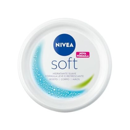 Aqui estão algumas opções de texto ALT para a imagem do NIVEA Creme Soft 97g, com diferentes níveis de detalhe: **Opção 1 (Mais simples e direta):** `NIVEA Creme Soft` **Opção 2 (Um pouco mais descritiva):** `Pote de NIVEA Creme Soft` **Opção 3 (Descrevendo o uso):** `NIVEA Creme Soft para hidratação suave do rosto, mãos e corpo.` **Opção 4 (Focando na marca e produto):** `Creme hidratante NIVEA Creme Soft, fórmula leve.` **Qual escolher?** A melhor opção depende do contexto da imagem e do seu objetivo. * Se você precisa apenas identificar o produto, a **Opção 1** é suficiente. * Se você quer dar um pouco mais de contexto, a **Opção 2** ou **Opção 3** são boas escolhas. * Se o foco é destacar as características do produto, a **Opção 4** é ideal. Recomendo a **Opção 3** se quiser fornecer informações mais completas para pessoas com deficiência visual ou quando a imagem não carrega.