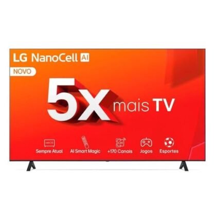 Aqui estão algumas opções de texto ALT, variando em nível de detalhe: * **Curto e direto:** LG 65" NanoCell 4K * **Um pouco mais descritivo:** TV LG 65" NanoCell 4K * **Com foco na tecnologia:** TV LG 65" NanoCell 4K para uma imagem vibrante. * **Considerando a experiência do usuário:** Experimente a qualidade 4K na TV LG 65" NanoCell. A melhor opção depende do contexto e do objetivo da imagem. Se a imagem for para fins de identificação, a opção mais curta é suficiente. Se a imagem for para destacar a tecnologia ou a experiência, as opções mais descritivas são melhores.
