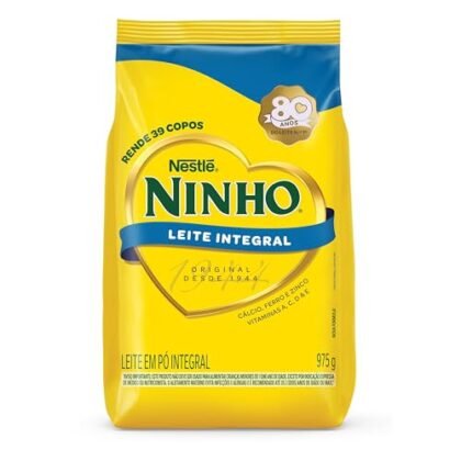 Aqui estão algumas opções de texto ALT para a imagem, usando "Ninho Integral", com diferentes níveis de detalhe: **Opções mais curtas:** * Ninho Integral * Leite Ninho Integral **Opções mais descritivas:** * Sachê de Leite Ninho Integral * Leite em pó Ninho Integral * Embalagem de Leite Ninho Integral 975g * Leite Ninho Integral em pó para preparo * Ninho Integral, leite em pó para toda a família A melhor opção depende do contexto da imagem e do site. Se a imagem é uma miniatura, a opção mais curta pode ser suficiente. Se a imagem é grande e central para a página, uma descrição mais detalhada pode ser melhor.