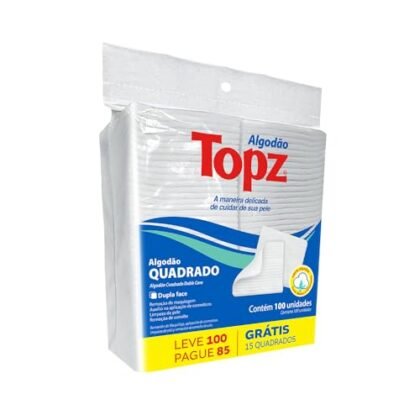 Aqui estão algumas opções de texto ALT para a imagem, considerando o título do produto e a sua sugestão "Algodão Topz": **Opção 1 (Simples e direta):** `Algodão Topz quadrado dupla face, pacote com 100 unidades.` **Opção 2 (Descrevendo um pouco mais):** `Algodão Topz: algodão quadrado dupla face, ideal para higiene e cuidados pessoais, embalagem com 100 unidades.` **Opção 3 (Enfatizando as características):** `Algodão Topz sem perfume, quadrado e dupla face, para uma limpeza suave e eficaz. Embalagem com 100 unidades.` **Opção 4 (Usando palavras-chave para SEO):** `Algodão Topz quadrado para limpeza facial e remoção de maquiagem, dupla face e sem perfume. Pacote com 100 unidades, alta qualidade.` **Qual escolher?** * Se o objetivo é simplesmente descrever a imagem de forma rápida, a Opção 1 é suficiente. * Se quiser adicionar um pouco mais de detalhes, a Opção 2 é uma boa escolha. * Se quiser enfatizar as características específicas do produto, como a ausência de perfume e a dupla face, a Opção 3 é melhor. * Se estiver otimizando para SEO e quiser incluir palavras-chave relevantes, a Opção 4 é a mais adequada. Lembre-se de que o texto ALT deve ser conciso e relevante para a imagem. Escolha a opção que melhor se adapta ao contexto da sua página e aos seus objetivos.
