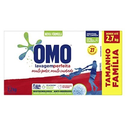 Aqui estão algumas opções de texto ALT para a imagem, variando em detalhes e foco: **Opção 1 (Simples e Direta):** `OMO Lavagem Perfeita 2.2Kg` **Opção 2 (Um pouco mais descritiva):** `Embalagem de 2.2Kg de OMO Lavagem Perfeita sabão em pó.` **Opção 3 (Foco na marca e promessa):** `OMO Lavagem Perfeita: 2.2Kg de poder de limpeza para uma lavagem impecável.` **Opção 4 (Ideal se a imagem mostrar detalhes da embalagem):** `Embalagem de OMO Lavagem Perfeita 2.2Kg, mostrando o logo da OMO e a promessa de lavagem perfeita.` **Opção 5 (Para SEO, se relevante):** `Compre OMO Lavagem Perfeita 2.2Kg online. Sabão em pó para roupas com lavagem perfeita.` **Qual opção escolher?** Depende do contexto da imagem e do seu objetivo. * Se a imagem é apenas um ícone pequeno, a opção 1 é suficiente. * Se a imagem é um destaque do produto em uma página de compra, a opção 3 ou 4 são melhores. * Se você está otimizando para SEO, a opção 5 pode ser útil. O importante é que o texto ALT descreva de forma concisa e precisa o conteúdo da imagem, tornando-a acessível para pessoas com deficiência visual e para os mecanismos de busca.