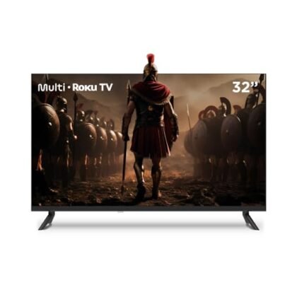 Aqui estão algumas opções de texto ALT para a imagem da Smart TV Multi Roku 32", com diferentes níveis de detalhe: **Opção 1 (Mais simples e direta):** * `Smart TV Roku 32 polegadas` **Opção 2 (Adicionando um pouco mais de contexto):** * `Smart TV Roku 32" exibindo tela inicial Roku` **Opção 3 (Destacando a marca):** * `Smart TV Multi Roku 32 polegadas` **Opção 4 (Opção mais descritiva e acessível):** * `Smart TV Roku 32 polegadas mostrando a interface do sistema operacional Roku, com ícones de aplicativos de streaming.` **Qual escolher?** A melhor opção depende do contexto da imagem e do que você quer destacar. Se você quer ser o mais direto possível, a Opção 1 é a melhor. Se você quer dar um pouco mais de contexto, a Opção 2 ou 4 são boas escolhas. Se a marca "Multi" é importante para o contexto, use a Opção 3. **Recomendação:** Eu recomendaria a **Opção 2 ou 4**, pois ela fornece um pouco mais de informação para usuários com deficiência visual, sem ser excessivamente longa.