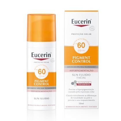 Aqui estão algumas opções de texto ALT para a imagem, usando "Eucerin Pigment Control", cada uma com um foco diferente: **Opções Curtas e Diretas:** * `Eucerin Pigment Control FPS 60` * `Protetor solar facial Eucerin Pigment Control` **Opções Mais Descritivas:** * `Embalagem do protetor solar facial Eucerin Pigment Control FPS 60` * `Frasco de 50ml do Eucerin Pigment Control para controle de pigmentação` * `Eucerin Pigment Control: protetor solar facial com FPS 60 para hiperpigmentação` **Opções Focadas no Benefício:** * `Eucerin Pigment Control: proteção solar e controle de manchas na pele` * `Eucerin Pigment Control: para uma pele protegida e com tom uniforme` A melhor opção dependerá do contexto da imagem na página e do que você deseja enfatizar. Se a imagem é apenas para identificar o produto, as opções mais curtas são suficientes. Se a imagem está associada a informações sobre o produto, uma opção mais descritiva ou focada no benefício pode ser melhor.