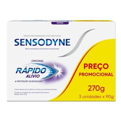 Aqui estão algumas opções de texto ALT para a imagem, usando "Sensodyne Rápido Alívio", com variações para diferentes níveis de detalhe: **Opção 1 (Mais simples):** `Sensodyne Rápido Alívio: Creme dental para sensibilidade. ` **Opção 2 (Um pouco mais descritiva):** `Imagem de embalagens de Sensodyne Rápido Alívio. Creme dental para alívio da sensibilidade e proteção duradoura. ` **Opção 3 (Mais detalhada, incluindo a oferta):** `Sensodyne Rápido Alívio: Oferta Leve 3 Pague 2. Creme dental com flúor para alívio rápido da sensibilidade e proteção prolongada. ` **Qual escolher?** * Se o contexto da imagem já deixa claro que é um creme dental, a opção 1 é suficiente. * Se você precisa reforçar que é um creme dental, a opção 2 é melhor. * Se a oferta é o ponto principal da imagem, a opção 3 é a mais adequada. Lembre-se que o texto ALT deve ser conciso e informativo, fornecendo uma descrição útil da imagem para quem não pode vê-la.