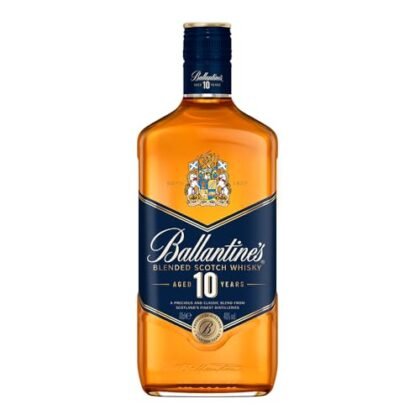 Aqui estão algumas opções de texto ALT para a imagem, considerando diferentes abordagens: **Opção 1 (Descritiva):** `Ballantine's 10 Anos: Garrafa de whisky escocês blended em fundo [descreva o fundo, ex: escuro, claro, com detalhes de madeira]` **Opção 2 (Focada na Marca):** `Ballantine's 10 Anos: Whisky Escocês Blended da renomada marca Ballantine's.` **Opção 3 (Simples e direta):** `Ballantine's 10 Anos` **Opção 4 (Destacando a idade):** `Ballantine's 10 Anos: Whisky escocês blended envelhecido por 10 anos.` **Qual escolher?** * Se a imagem for meramente decorativa, a opção 3 (simples) é suficiente. * Se você quer garantir que a imagem seja acessível e descritiva, a opção 1 ou 4 são boas escolhas. * Se você quer enfatizar a marca, a opção 2 é a melhor. Lembre-se de adaptar o texto ALT para ser o mais preciso possível em relação ao conteúdo da imagem. Se houver elementos adicionais na imagem (ex: copo, gelo), inclua-os na descrição.