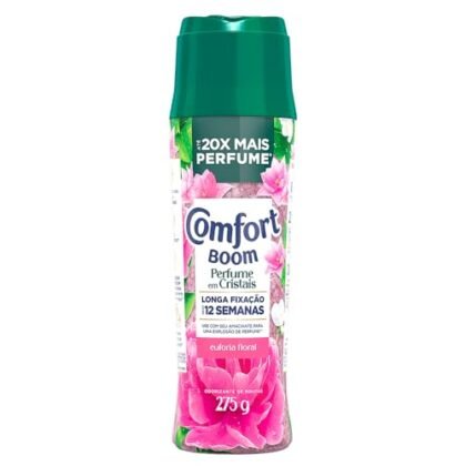 Aqui estão algumas opções de texto ALT para a imagem, utilizando "Comfort Boom", com diferentes níveis de detalhe: **Opção 1 (Mais Simples):** ``` Comfort Boom Perfume em Cristais Euforia Floral ``` **Opção 2 (Adicionando Contexto):** ``` Comfort Boom Perfume em Cristais Euforia Floral 275G para perfumar roupas. ``` **Opção 3 (Descrevendo a embalagem - se relevante):** ``` Comfort Boom Perfume em Cristais Euforia Floral em embalagem de 275G, com design que destaca as flores. ``` **Opção 4 (Se a imagem mostra o produto em uso):** ``` Comfort Boom Perfume em Cristais Euforia Floral sendo utilizado para perfumar roupas, proporcionando um aroma de euforia floral. ``` **Qual opção escolher?** * A opção 1 é a mais básica e serve para a maioria dos casos. * As opções 2 e 3 adicionam mais contexto, o que pode ser útil se a imagem não for autoexplicativa. * A opção 4 é ideal se a imagem mostrar o produto em uso, pois ajuda o usuário a entender a aplicação. Lembre-se: o objetivo do texto ALT é descrever a imagem para quem não pode vê-la, seja por deficiência visual ou por problemas técnicos. Escolha a opção que melhor atende a esse objetivo.
