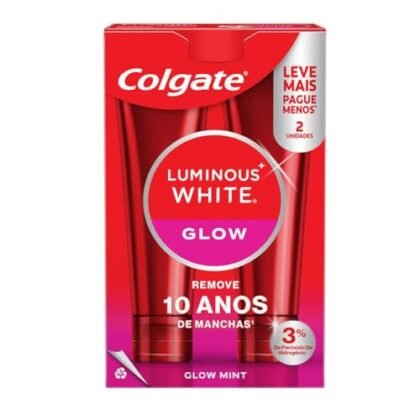 Aqui estão algumas opções de texto ALT, com foco em "Clareador Dental" e variando em detalhe: **Opção 1 (Mais concisa):** `Clareador Dental Colgate Luminous White Glow` **Opção 2 (Um pouco mais descritiva):** `Dois tubos de Clareador Dental Colgate Luminous White Glow 70g.` **Opção 3 (Com foco nos benefícios):** `Clareador Dental Colgate Luminous White Glow: para um sorriso mais branco e brilhante.` **Opção 4 (Incluindo a marca e produto completo):** `Colgate Creme Dental Clareador Luminous White Glow para um clareamento dental eficaz. Embalagem com 2 unidades de 70g.` **Qual escolher?** * Se o contexto da imagem for auto-explicativo (por exemplo, em uma página de produto já descrita), a **Opção 1** ou **Opção 2** são suficientes. * Se você quiser reforçar o benefício principal do produto, use a **Opção 3**. * Se você precisar de mais detalhes para quem não tem contexto, a **Opção 4** é a melhor. Lembre-se que o texto ALT deve ser breve, descritivo e relevante para o conteúdo da página.