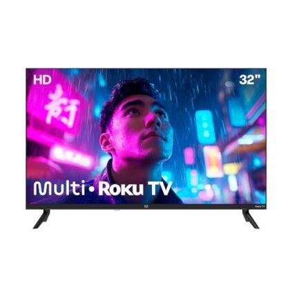 Aqui estão algumas opções de texto ALT para a imagem, focando na Smart TV Roku: **Opções concisas:** * Smart TV Roku 32" * Smart TV Roku da Multi Essencial * TV Roku HD 32 polegadas **Opções mais descritivas:** * Smart TV Roku DLED 32 polegadas para sua casa. * Smart TV Roku com Wi-Fi, HDMI e USB. * Aproveite a Roku TV na tela de 32" da Multi Essencial. **Opção com foco na marca:** * Smart TV DLED da Multi Essencial com Roku integrado. A melhor opção dependerá do contexto da imagem e do quão detalhado você precisa ser. Se o site tiver espaço limitado, opte por uma opção concisa. Se puder adicionar mais detalhes, uma descrição um pouco mais longa pode ser mais útil.