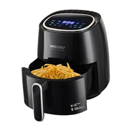 Aqui estão algumas opções de texto ALT para a imagem, focando em diferentes aspectos, usando a frase "Air Fryer Digital": **Opção 1 (Simples e direta):** `Air Fryer Digital Mallory Premium de 5,5 litros. Imagem da fritadeira elétrica. ` **Opção 2 (Mais descritiva):** `Air Fryer Digital Mallory Premium com painel digital intuitivo e capacidade de 5,5 litros. Ideal para preparar alimentos de forma saudável e rápida. ` **Opção 3 (Destacando a marca):** `Air Fryer Digital Mallory, modelo Premium com 1500W de potência e controle digital. Cozinhe seus pratos favoritos com menos óleo. ` **Opção 4 (Foco na voltagem, útil se a loja segmenta por voltagem):** `Air Fryer Digital Mallory Premium 5,5L - 127V. Imagem da fritadeira elétrica com painel digital. ` **Qual escolher?** * **Simples e Direta:** Se o contexto já é claro (ex: listagem de produtos em um e-commerce). * **Descritiva:** Se você quer dar mais detalhes sobre o produto e seus benefícios. * **Marca:** Se a marca é um fator importante na decisão de compra. * **Voltagem:** Se a voltagem é crucial e precisa ser claramente identificada. A melhor opção dependerá do contexto da imagem e do que você quer destacar para os usuários que não podem vê-la. É sempre bom priorizar a descrição mais relevante e concisa.