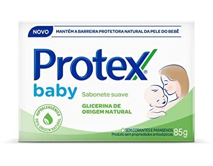 Aqui estão algumas opções de texto ALT, variando em descrição e detalhes, utilizando "Protex Baby": **Opção 1 (Mais simples):** `Protex Baby Sabonete em Barra Glicerina Natural 85g` **Opção 2 (Um pouco mais descritiva):** `Protex Baby, sabonete em barra com glicerina natural para a pele delicada do bebê.` **Opção 3 (Focada nos benefícios):** `Protex Baby: Sabonete suave e hidratante com glicerina natural, ideal para a higiene do seu bebê.` **Opção 4 (Se a imagem mostrar o bebê):** `Imagem de Protex Baby, sabonete em barra com glicerina natural, sugerindo seu uso no banho do bebê.` A melhor opção dependerá do contexto da imagem. Se a imagem foca apenas no produto, as opções 1 e 2 são adequadas. Se houver um bebê na imagem ou se o contexto for sobre os benefícios para bebês, as opções 3 e 4 são melhores.
