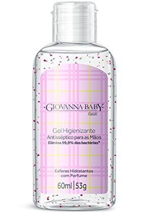 Aqui estão algumas opções de texto ALT para a imagem, utilizando "Giovanna Baby Gel", com diferentes níveis de detalhe: **Opção 1 (Simples):** `Giovanna Baby Gel Higienizante Classic 60ml` **Opção 2 (Um pouco mais descritiva):** `Giovanna Baby Gel, frasco de 60ml da linha Classic, higienizante para as mãos.` **Opção 3 (Enfatizando a marca):** `Foto de um frasco de Giovanna Baby Gel da linha Classic, um gel higienizante para as mãos da Giovanna Baby.` **Opção 4 (Se a embalagem tiver um design específico):** `Giovanna Baby Gel Classic 60ml, com a embalagem [descreva a cor e o design da embalagem, se houver].` **Recomendação:** A melhor opção dependerá do contexto da imagem e do quão detalhado você precisa ser. Se a imagem for usada em um e-commerce, a opção 1 ou 2 são ideais. Se for em um artigo sobre a marca, a opção 3 pode ser melhor. Se a embalagem tiver um design notável, a opção 4 é a mais adequada.