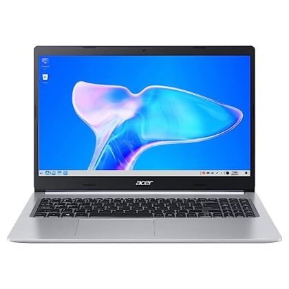 Aqui estão algumas opções de texto ALT, variando em nível de detalhe: **Opção 1 (Mais simples):** Acer Aspire 5 Ryzen 7 **Opção 2 (Um pouco mais descritiva):** Notebook Acer Aspire 5 Ryzen 7 em cor prata. **Opção 3 (Mais detalhada, se a imagem mostrar detalhes específicos):** Notebook Acer Aspire 5 Ryzen 7, cor prata, com tela de 15.6 polegadas e teclado numérico.