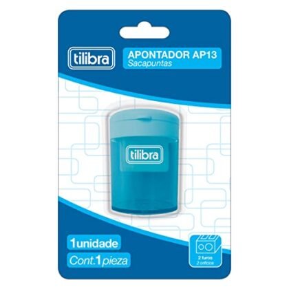 Aqui estão algumas opções de texto ALT para a imagem, considerando a informação "Apontador Tilibra 2 Furos" e o contexto fornecido: **Opções Curtas e Diretas:** * Apontador Tilibra 2 Furos * Apontador Tilibra **Opções um pouco mais descritivas (se couber no contexto):** * Apontador Tilibra 2 Furos com depósito * Apontador Tilibra AP13, 2 furos * Apontador Tilibra 2 Furos sortido A melhor opção depende do contexto em que a imagem está sendo usada. Se o espaço for limitado, as opções mais curtas são ideais. Se houver espaço e for importante destacar o depósito ou o modelo, as opções mais descritivas podem ser melhores.