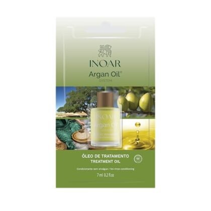 Aqui estão algumas opções de texto ALT para a imagem, utilizando "Óleo de Argan Inoar", com foco em diferentes aspectos: **Opção 1 (Concisa e informativa):** `Óleo de Argan Inoar, blister de 7ml para hidratação, brilho e controle de frizz.` **Opção 2 (Um pouco mais detalhada):** `Óleo de Argan Inoar em blister individual de 7ml. Ação antioxidante, hidratação intensa e finalização perfeita com redução de frizz.` **Opção 3 (Focada nos benefícios):** `Óleo de Argan Inoar: seu aliado para um cabelo hidratado, brilhante e livre de frizz. Embalagem individual de 7ml para fácil uso.` **Opção 4 (Se a imagem destacar a embalagem):** `Embalagem blister individual do Óleo de Argan Inoar de 7ml. Ideal para levar na bolsa e garantir cabelos impecáveis.` **Qual escolher?** A melhor opção depende do contexto da imagem e da página onde ela está inserida. * Se a imagem for pequena e o objetivo for apenas identificar o produto, a **Opção 1** é suficiente. * Se você quiser destacar os benefícios do produto, a **Opção 2** ou **3** são boas escolhas. * Se a embalagem for um ponto importante da imagem, a **Opção 4** pode ser a mais adequada. **Importante:** * Mantenha o texto ALT conciso e informativo. * Use palavras-chave relevantes para o produto. * Descreva o que está na imagem de forma clara e objetiva.