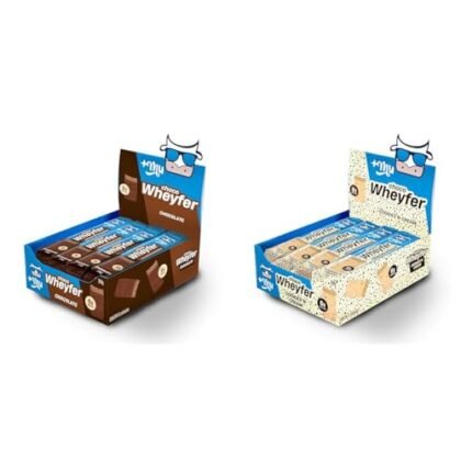 Aqui estão algumas opções de texto ALT para a imagem, focando em diferentes aspectos do "Chocowheyfer Proteico": **Opções curtas e diretas:** * Chocowheyfer Proteico * +Mu Chocowheyfer Proteico Chocolate **Opções mais descritivas:** * Chocowheyfer Proteico de Chocolate +Mu * Imagem de Chocowheyfer Proteico da +Mu * Embalagem do Chocowheyfer Proteico +Mu de Chocolate **Opção considerando o contexto do kit:** * Chocowheyfer Proteico de Chocolate, parte do kit +Mu com cookies. A melhor opção depende do contexto da sua página. Se a página for sobre o produto em si, as opções mais descritivas são melhores. Se a página for sobre o kit, a última opção pode ser mais adequada.