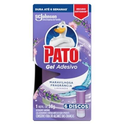 Aqui estão algumas opções de texto ALT, variando em nível de detalhe: **Opção 1 (Simples):** ``` Pato Gel Adesivo Lavanda ``` **Opção 2 (Um pouco mais descritiva):** ``` Pato Gel Adesivo Refil Lavanda para desodorizar o vaso sanitário. ``` **Opção 3 (Mais detalhada, útil se a imagem mostrar os discos):** ``` Pato Gel Adesivo Lavanda Refil com 6 discos de gel para aplicar no vaso sanitário. ``` **Opção 4 (Foco na funcionalidade):** ``` Pato Gel Adesivo: Refil de lavanda para manter o vaso sanitário limpo e perfumado. ``` **Qual escolher?** A melhor opção depende do contexto da imagem e do seu objetivo. Se você está simplesmente usando a imagem para ilustrar o produto, a opção 1 ou 2 são suficientes. Se você está enfatizando a quantidade de discos ou a funcionalidade, a opção 3 ou 4 são mais adequadas.