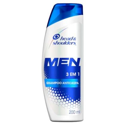Aqui estão algumas opções de texto ALT para a imagem, focadas em "Anticaspa Masculino" e variando em detalhes: **Opção 1 (Simples e direta):** `Anticaspa Masculino: Shampoo Head & Shoulders 3 em 1` **Opção 2 (Mais descritiva):** `Shampoo Anticaspa Masculino Head & Shoulders 3 em 1 para controle da caspa e hidratação.` **Opção 3 (Focada no benefício):** `Anticaspa Masculino: Imagem do Shampoo Head & Shoulders, solução para caspa e cabelo hidratado.` **Opção 4 (Se a embalagem for visível e importante):** `Embalagem do Shampoo Anticaspa Masculino Head & Shoulders 3 em 1 de 200ml.` **Qual escolher?** * Se o contexto da imagem já deixa claro que é um shampoo, a opção 1 ou 4 são boas. * Se você precisa reforçar que é um shampoo e o benefício, a opção 2 ou 3 são mais adequadas. * Se a embalagem é um ponto importante (por exemplo, para identificar o produto especificamente), a opção 4 é a melhor. Lembre-se que o texto ALT deve ser conciso e descrever o que está na imagem, especialmente para usuários com deficiência visual. Evite jargões e foque no que é mais importante para o contexto da página.