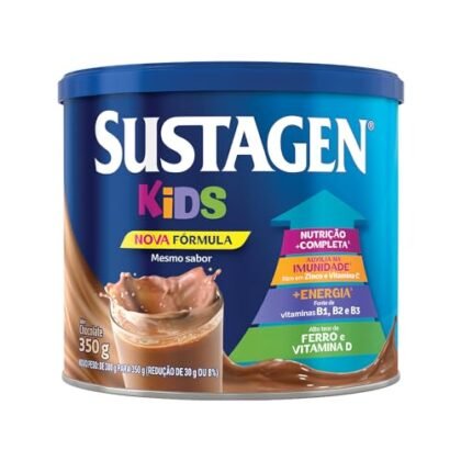 Aqui estão algumas opções de texto ALT para a imagem do Sustagen Kids Complemento Alimentar Sabor Chocolate, variando em detalhe e foco: **Opção 1 (Simples e direta):** `Sustagen Kids` **Opção 2 (Um pouco mais descritiva):** `Lata de Sustagen Kids sabor Chocolate` **Opção 3 (Mais detalhada, útil para acessibilidade):** `Sustagen Kids, complemento alimentar para crianças, sabor chocolate, lata de 350g.` **Opção 4 (Focada na marca):** `Produto Sustagen Kids para crianças.` **Qual escolher?** A melhor opção depende do contexto da imagem e do seu público. Se você precisa ser breve, a Opção 1 ou 2 são boas escolhas. Se o objetivo é fornecer mais informações para acessibilidade, a Opção 3 é melhor. Se o foco é a marca, a Opção 4 pode ser a mais adequada.