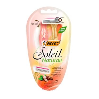 Aqui estão algumas opções de texto ALT para a imagem, utilizando "Depilador BIC Soleil Naturals", cada uma com um foco diferente: **Opção 1 (Descritiva):** `Depilador BIC Soleil Naturals, com 3 lâminas e infusão de manteiga de cacau.` **Opção 2 (Focada na marca):** `Depilador BIC Soleil Naturals: suavidade e cuidado com a pele.` **Opção 3 (Direta e concisa):** `Depilador BIC Soleil Naturals.` **Opção 4 (Para e-commerce, mais detalhada):** `Depilador BIC Soleil Naturals com 3 lâminas para um barbear suave e com infusão de manteiga de cacau para hidratação.` **Qual escolher?** A melhor opção depende do contexto da sua imagem e do seu site. * Se você precisa de uma descrição rápida e direta, a **Opção 3** é a melhor. * Se você quer destacar os benefícios do produto, a **Opção 1** ou **Opção 4** são melhores. * Se você quer reforçar a marca, a **Opção 2** é uma boa escolha. Considere também as palavras-chave que você está tentando segmentar. Se "manteiga de cacau" é importante, certifique-se de incluí-la.