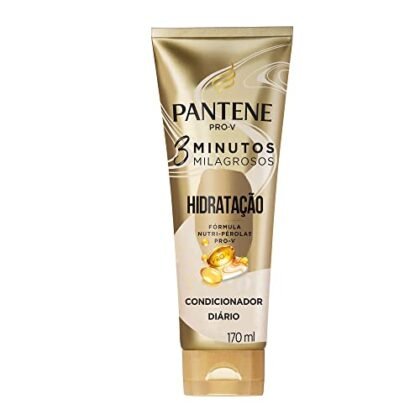 Aqui estão algumas opções de texto ALT, considerando diferentes focos: **Opção 1 (Simples e direta):** ``` Hidratação Pantene: Condicionador 3 Minutos Milagrosos Pantene Hidratação. ``` **Opção 2 (Descrevendo brevemente o produto):** ``` Hidratação Pantene: Condicionador para hidratação rápida, Pantene 3 Minutos Milagrosos. ``` **Opção 3 (Enfatizando o benefício principal):** ``` Hidratação Pantene: Cabelos hidratados em 3 minutos com o Condicionador Pantene. ``` **Opção 4 (Se a imagem mostrar a embalagem):** ``` Hidratação Pantene: Embalagem do Condicionador 3 Minutos Milagrosos Pantene Hidratação. ``` **Qual escolher?** * A opção mais simples (Opção 1) é sempre uma boa escolha se o objetivo é apenas identificar o produto. * Se quiser adicionar mais informações sobre o produto, a Opção 2 ou 3 são melhores. * Se a imagem focar na embalagem, a Opção 4 é a mais adequada. Lembre-se que o texto ALT deve ser conciso e relevante para o contexto da imagem.