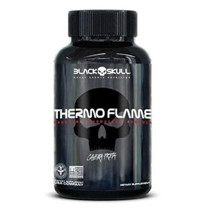 Aqui estão algumas opções de texto ALT para a imagem do produto "Black Skull Thermo Flame (120 Tabs)", focando em "Thermo Flame": **Opções Curtas e Diretas:** * Thermo Flame * Black Skull Thermo Flame * Thermo Flame Black Skull **Opções Descritivas (e ainda concisas):** * Potes de Thermo Flame Black Skull * Suplemento Thermo Flame em comprimidos. **Opções com foco na marca (se relevante para o contexto):** * Thermo Flame, da Black Skull. **Qual escolher?** * Se a imagem mostra *apenas* o nome "Thermo Flame" bem destacado, a opção "Thermo Flame" é suficiente. * Se a imagem mostra o produto completo (pote com o nome e a marca), "Black Skull Thermo Flame" é a melhor escolha. * Se você quer enfatizar que é um suplemento, "Suplemento Thermo Flame em comprimidos." funciona bem. Lembre-se que o texto ALT deve ser breve e descrever o que está na imagem, ajudando a acessibilidade e o SEO.