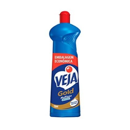 Aqui estão algumas opções de texto ALT para a imagem, com diferentes níveis de detalhe: **Opção 1 (Mais simples):** `Veja Multiuso Gold Original 750ml` **Opção 2 (Um pouco mais descritiva):** `Frasco econômico de Veja Multiuso Gold Original 750ml` **Opção 3 (Mais detalhada, se a imagem mostrar características específicas):** `Veja Multiuso Gold Original 750ml em embalagem econômica. Limpeza e brilho para diversas superfícies.` **Qual escolher?** A escolha depende do contexto da imagem e da sua estratégia de SEO. Se você quer ser direto e conciso, a opção 1 é suficiente. Se quer dar um pouco mais de informação, a opção 2 ou 3 são melhores. Se a imagem mostrar o frasco com um borrifador, ou com a descrição "Embalagem Econômica" bem visível, inclua isso no texto ALT. Lembre-se que o texto ALT deve ser relevante para a imagem e ajudar os mecanismos de busca a entender o que ela representa.