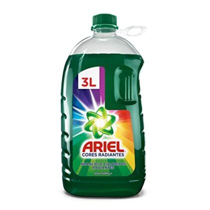 Aqui estão algumas opções de texto ALT, considerando diferentes níveis de detalhe e foco: **Opção 1 (Simples e direta):** ``` Ariel Cores ``` **Opção 2 (Um pouco mais descritiva):** ``` Ariel Cores, lava roupas líquido. ``` **Opção 3 (Enfatizando o benefício):** ``` Ariel Cores Radiantes, para cores vibrantes e bem cuidadas. ``` **Opção 4 (Se houver detalhes visíveis na imagem):** ``` Ariel Cores Radiantes em embalagem de 3L. ``` **Qual escolher?** * A opção mais simples ("Ariel Cores") é suficiente se o contexto já for claro. * Se você quiser garantir que as pessoas entendam que é um produto de limpeza, a opção 2 é melhor. * Se o foco for o benefício do produto, a opção 3 é ideal. * Se a imagem mostrar especificamente a embalagem de 3L, a opção 4 é a mais precisa. A escolha ideal depende do contexto da imagem e do que você quer enfatizar.