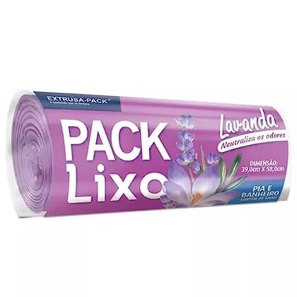 Aqui estão algumas opções de texto ALT para a imagem, considerando o título do produto e a solicitação de usar "Sacos Lavanda": **Opções Curtas e Descritivas:** * Sacos Lavanda para lixo de pia e banheiro (34x38). * Pack de Sacos Lavanda (34x38) para pia e banheiro. * Sacos de lixo Lavanda, tamanho 34x38 para pia/banheiro. **Opções Mais Detalhadas (se o contexto permitir mais caracteres):** * Pack de Sacos Lavanda com aroma de lavanda, ideais para lixeiras de pia e banheiro, tamanho 34x38. * Sacos de lixo com aroma suave de lavanda, perfeitos para manter a higiene da pia e do banheiro (34x38). **Dicas:** * Escolha a opção que melhor se adapta ao espaço disponível no atributo `alt`. * O objetivo principal é descrever a imagem de forma concisa e relevante, usando as palavras-chave "Sacos Lavanda" e o tamanho especificado. * Se a imagem mostrar algo específico sobre a embalagem ou um detalhe relevante, inclua-o no texto ALT, por exemplo: "Embalagem com Sacos Lavanda para pia e banheiro (34x38)."