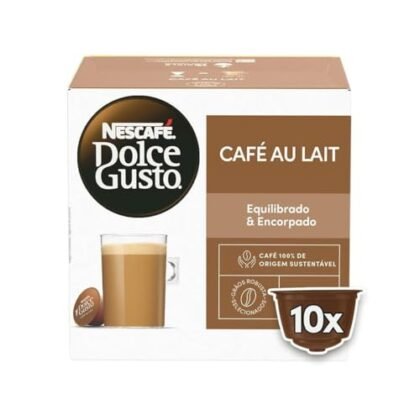 Aqui estão algumas opções de texto ALT, variando em detalhe: **Opção 1 (Mais simples):** `Dolce Gusto Au Lait` **Opção 2 (Um pouco mais descritiva):** `Cápsulas Dolce Gusto Au Lait` **Opção 3 (Mais informativa, ideal se a imagem mostrar a bebida pronta):** `Dolce Gusto Au Lait: Café com leite cremoso` **Opção 4 (Se a embalagem for visível e importante):** `Embalagem de cápsulas Dolce Gusto Au Lait` **Qual escolher?** A melhor opção depende do contexto da imagem e da sua estratégia de SEO. * Se a imagem é apenas um ícone ou miniatura, a opção 1 ou 2 podem ser suficientes. * Se a imagem mostra a bebida pronta e você quer destacar o sabor, a opção 3 é melhor. * Se a embalagem em si é o foco da imagem (por exemplo, em um anúncio promocional), a opção 4 é a mais adequada. Lembre-se: o texto ALT deve ser conciso e descrever o conteúdo da imagem de forma relevante para o contexto da página.