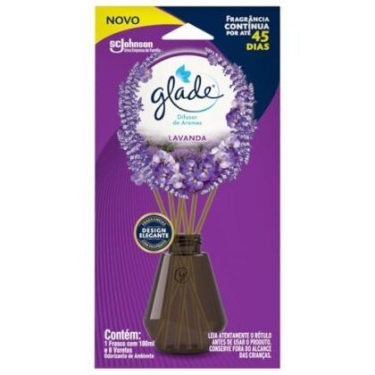 Aqui estão algumas opções de texto ALT para a imagem, considerando o contexto fornecido ("Aromatizador Lavanda"): **Opções Curtas e Diretas:** * Aromatizador Lavanda * Difusor de Lavanda * Aromatizador de Ambiente Lavanda **Opções Mais Descritivas (se espaço permitir):** * Aromatizador Lavanda com varetas difusoras * Imagem do aromatizador de lavanda para ambientes * Difusor de aroma lavanda para casa **Considerações:** * **Contexto:** Se a imagem mostrar o produto em uso (ex: em uma prateleira, em um ambiente), você pode adicionar essa informação. Ex: "Aromatizador lavanda em um banheiro." * **Marca (se visível):** Se o logo da Glade estiver claramente visível, adicione "Aromatizador Lavanda Glade". * **Prioridade:** A prioridade é descrever o que está visível na imagem de forma concisa e relevante. Escolha a opção que melhor se adequa ao seu contexto e espaço disponível.
